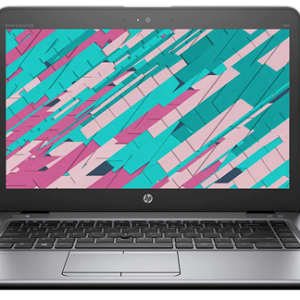 HP EliteBook 840 G4 laptop with 7th gen Intel Core i5, 8GB RAM, 256GB SSD, 14 inch FHD LED display and charger
